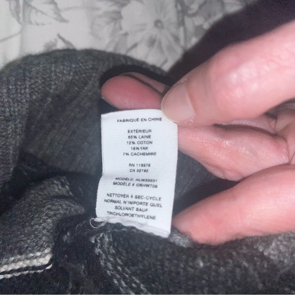 Helmut Lang Charcoal and Black Knit Top - Picture 3 of 5